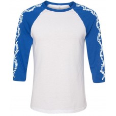 swirls blue and white 